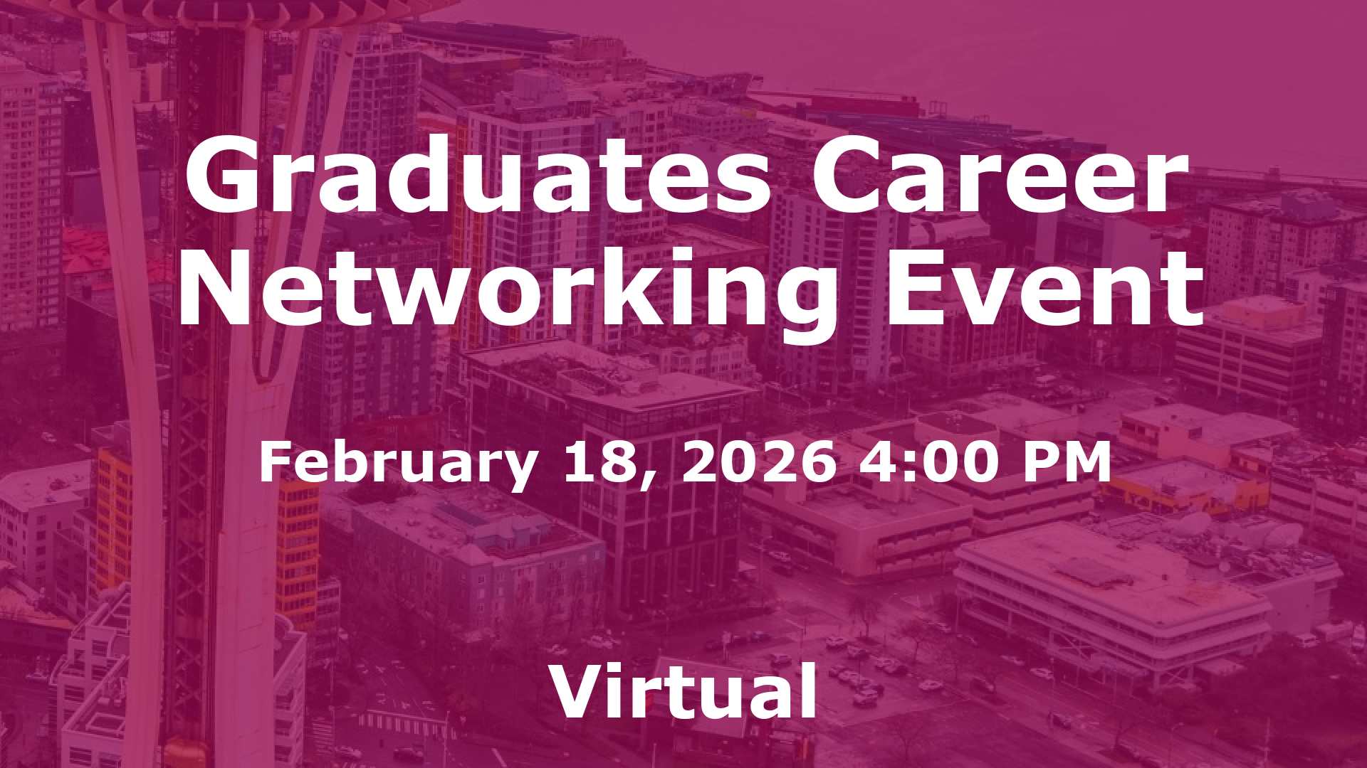 Graduates Career Networking Event event image